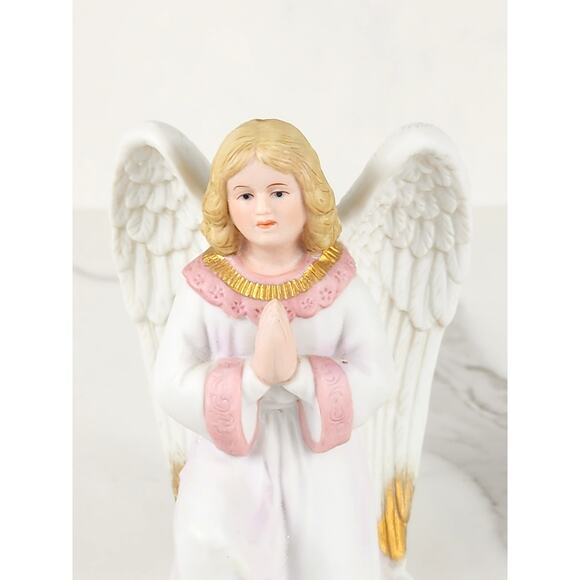 Homco Christmas Praying Angel Kneeling 5 1/2" Nativity Figurine 90s Malaysia Vtg - Picture 2 of 14